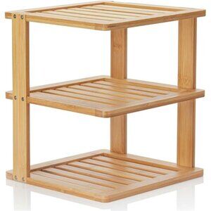 Corner Shelf - 3 Tier 10 x 10 inch and 11.5 inches high. Kitchen Cabinet